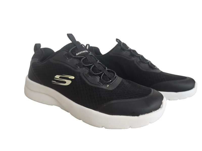 Skechers Memory Foam Womens Trainers Black White UK 5.5 149691