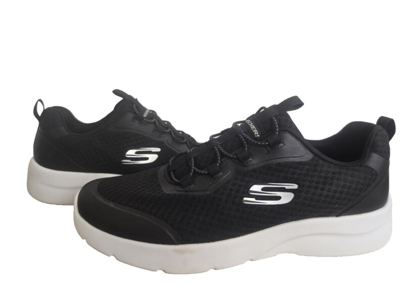Skechers Memory Foam Womens Trainers Black White UK 5.5 149691