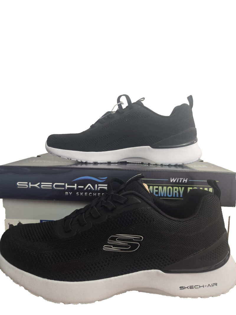 Skechers Men's Dynamite Trainer Skech-Air Memory Foam Black UK 8