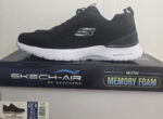 Skechers Men's Dynamite Trainer Skech-Air Memory Foam Black UK 8