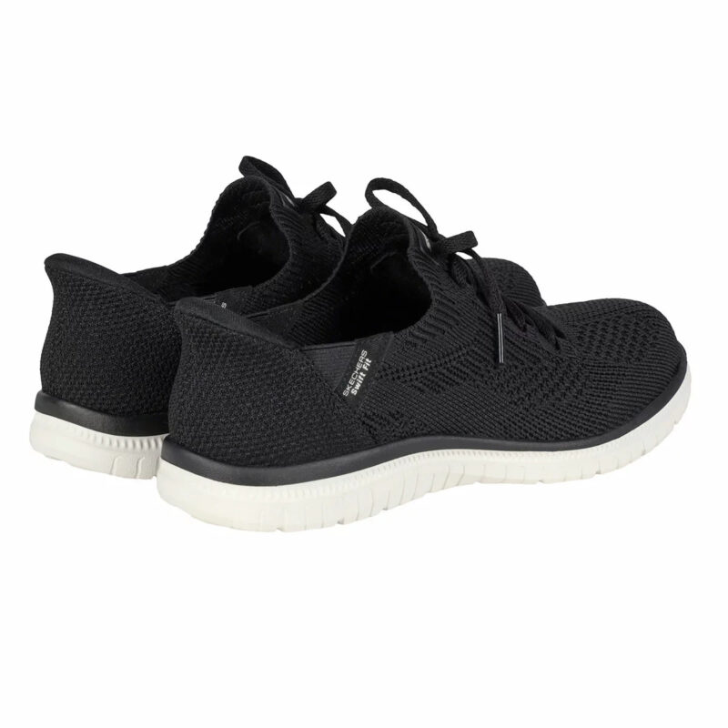 Skechers Slip Ons Trainer Women's Swift Fit Hands Free Memory Foam - Black - UK 6