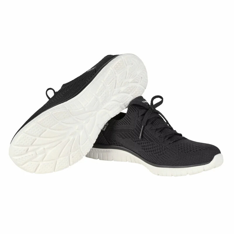 Skechers Slip Ons Trainer Women's Swift Fit Hands Free Memory Foam - Black - UK 6