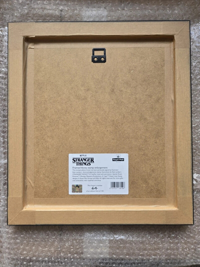 Stranger Things Signed Framed Stamp Eleven and Vecna - Royal Mail Ltd Edition