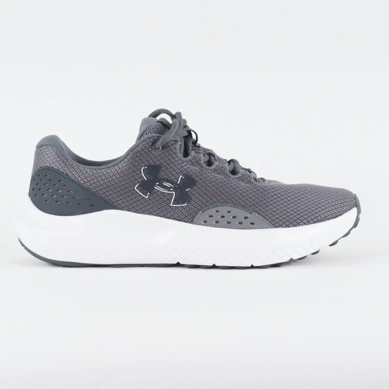 Under Armour Charged Surge 4 juniors UK 3 Grey Mesh Running Sports Trainers