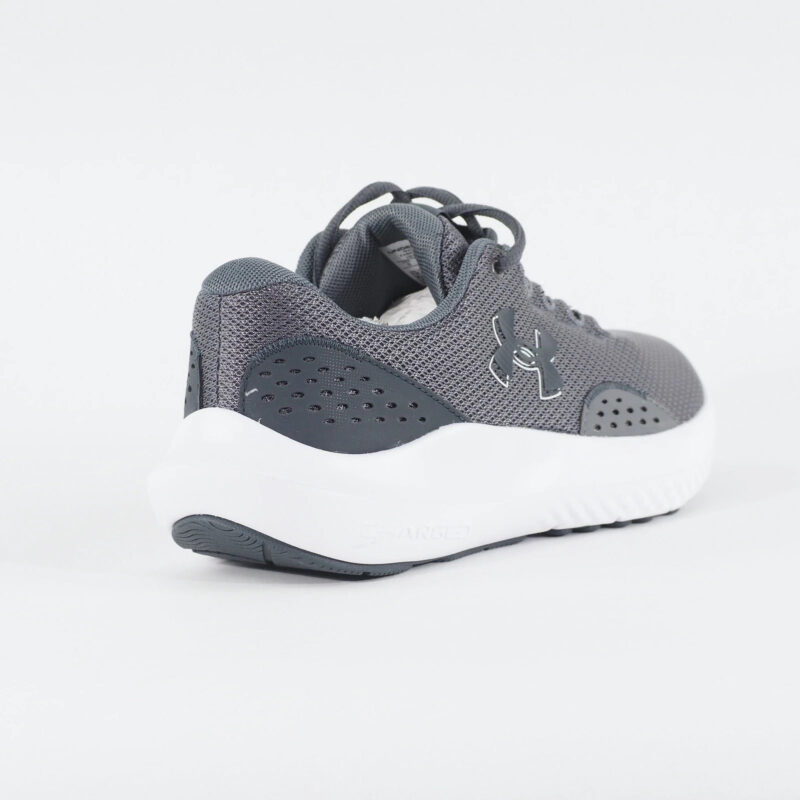 Under Armour Charged Surge 4 juniors UK 3 Grey Mesh Running Sports Trainers