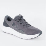 Under Armour Charged Surge 4 juniors UK 3 Grey Mesh Running Sports Trainers